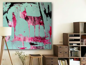 NEON LIFE - Acrylic on canvas by ICI ET LÀ - view 3